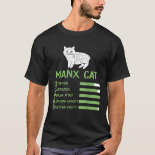T-shirt Chemise Manx Chat Cute Chemise Manx T Chat