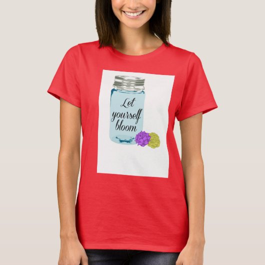 T-shirt Chemise Mason jar Bloom (Devant)