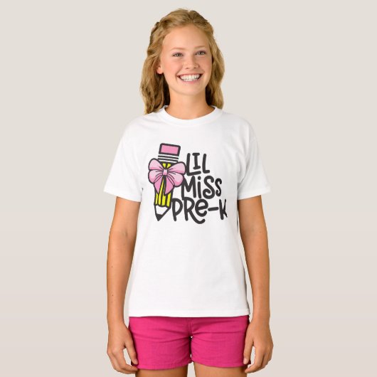 T-shirt Chemise maternelle pour filles (Devant entier)
