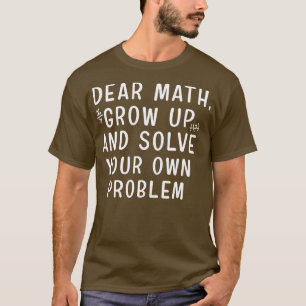 T-shirt Chemise Math Drôle pour Ados Filles Tween Femmes E