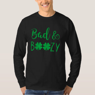 T-shirt Chemise Mauvaise et Boozy Drôle Boire Patrick's Da