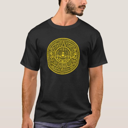 T-shirt Chemise Mayan Sun Stone (Devant)