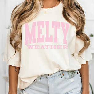 T-shirt Chemise Melty Weather Summer Vibes, Vacances à la 