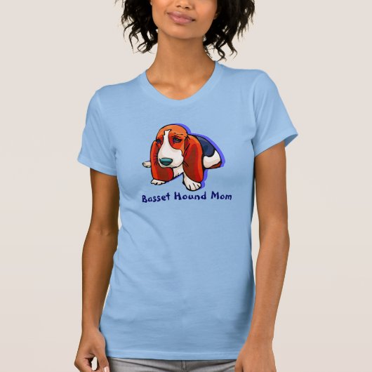 T-shirt Chemise mère Basset Hound (Devant)