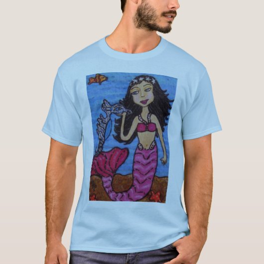 T-shirt Chemise Mermaid & Seahorse (Devant)