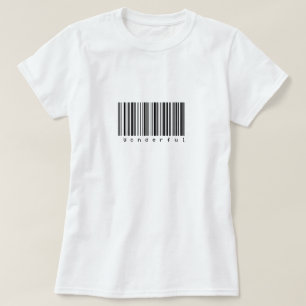 T-shirt Chemise merveilleuse de code barres