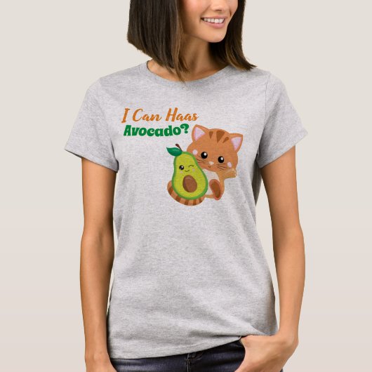 T-shirt Chemise mignonne de calembour d'avocat de chaton (Devant)