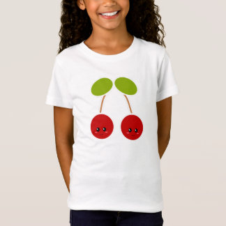 T-Shirt Chemise mignonne de cerises de cerise de Kawaii