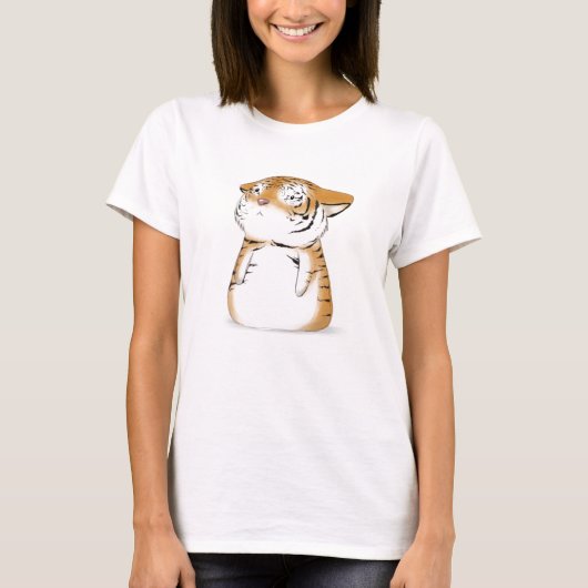 T-shirt Chemise mignonne de tigre (Devant)