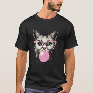 T-shirt Chemise Mignonne pour Femme Amateurs de Chat Drôle