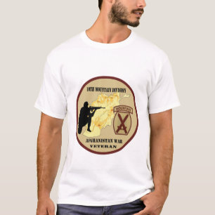 T-shirt chemise militaire de "10ème de montagne vétéran