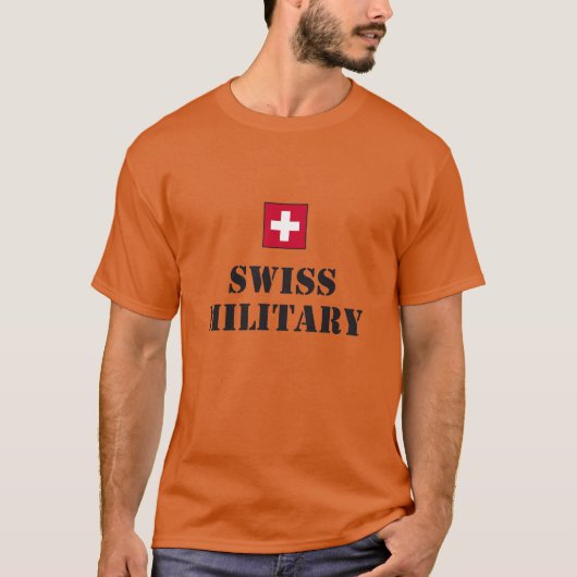 T-shirt chemise militaire suisse (Devant)