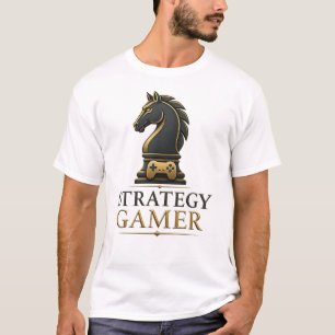 T-shirt Chemise minimale de joueur d'échecs de stratège De