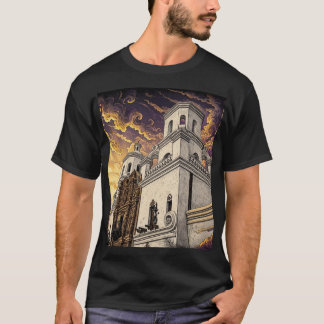 T-shirt Chemise Mission San Xavier Sunset Tucson Arizona