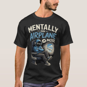 T-shirt Chemise Mode Avion Mentalement Drôle Garçon Anime