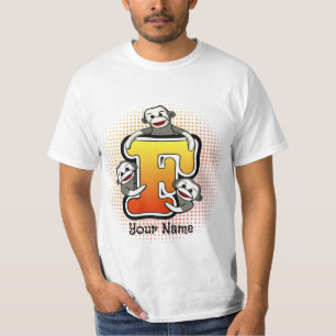 T-shirt Chemise Monogramme F Singe Chaussette