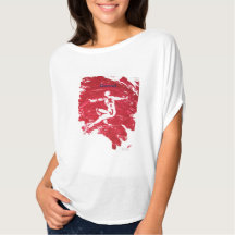 Chemise Monoprint Dancer Rouge