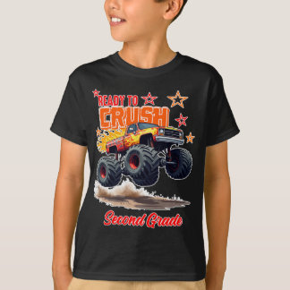 T-shirt Chemise Monster Truck "Crush Second Grade"