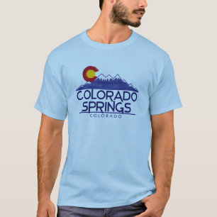 T-shirt chemise montagnes bois de Colorado Springs