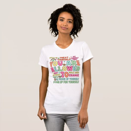 T-shirt Chemise motivationnelle, message positif (Devant entier)