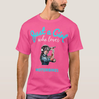 T-shirt Chemise Moto Pour Filles Enfants Moto
