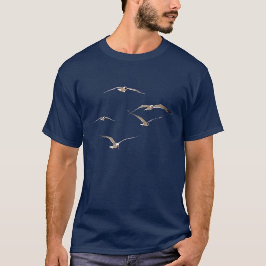 T-shirt Chemise mouettes (Devant)