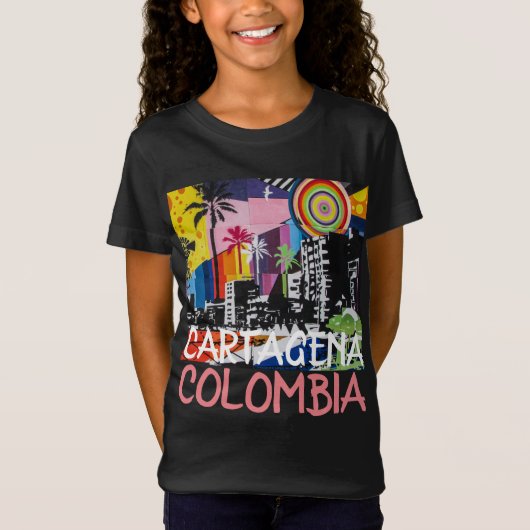 T-Shirt Chemise murale d'un Cool de Carthagène en Colombie (Devant)