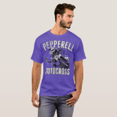 T-shirt Chemise MX Pepperell Motocross 1976 course rétro (Devant entier)
