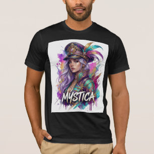 T-shirt Chemise Mystica Fantasy Art Femme Bohème Colorée