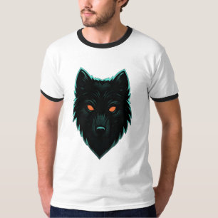 T-shirt Chemise Mystique Loup Néon