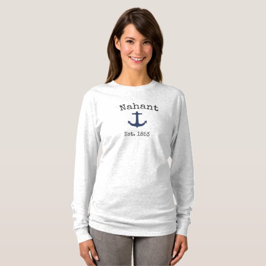 T-shirt Chemise Nahant Massachusetts pour femmes (Devant entier)