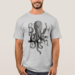 T-shirt Chemise nautique du poulpe des hommes