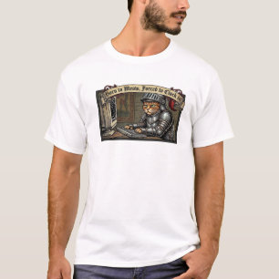 T-shirt Chemise Né pour Miauler Forcé de Pointer