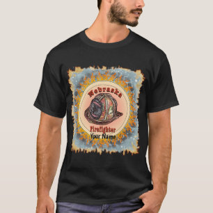 T-shirt Chemise Nebraska Firefighter t shirt