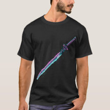 Chemise Neon Cyber-Katana : Tech de lame numérique