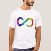T-shirt Chemise Neurodiversité à l'arc-en-ciel (Devant)