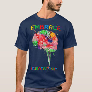 T-shirt Chemise Neurodiversity Embrasser la Sensibilisatio