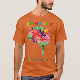 T-shirt Chemise Neurodiversity Embrasser la Sensibilisatio