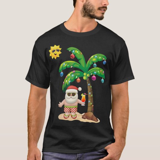 T-shirt Chemise Noël d'été Mele Kalikimaka (Devant)