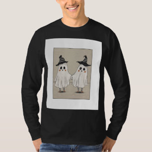 T-shirt Chemise noire à manches longues de style Gen z et