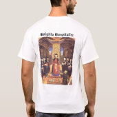 T-shirt Chemise noire de bouclier de Hospitaller de (Dos)