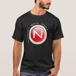 T-shirt Chemise noire de logo de solutions de Nteract -