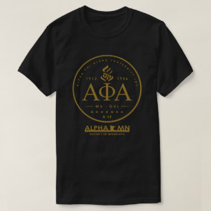 T-shirt Chemise noire de manganèse d'alpha