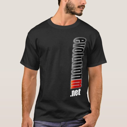 T-shirt Chemise noire d'EvolutionM.Net (avant incliné) (Devant)