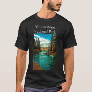 T-shirt Chemise noire du parc national de Yellowstone