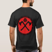T-shirt Chemise noire et rouge de Berzerker de joint (Dos)