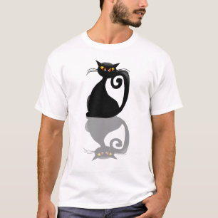 T-shirt Chemise noire simple de Kitty