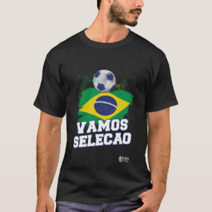 T-shirt Chemise noire Vamos Seleção
