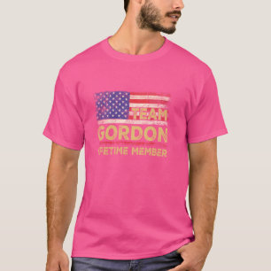 T-shirt Chemise Nom de Famille Gordon Équipe Gordon Membre