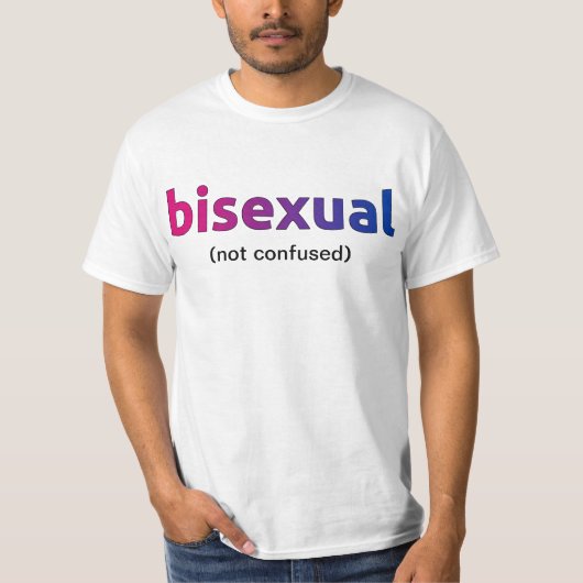 T-shirt Chemise (non confuse) bisexuelle (Devant)